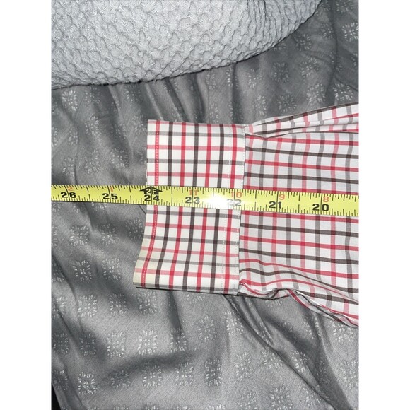 Brooks Brothers Original Polo Button Down Shirt Size L Red Grey White Check - Picture 13 of 13